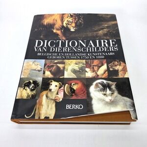 Dictionaire van dierenschilders Belgium Hardcover Artist Art Book Berko 1998